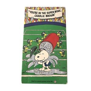 You're In The Super Bowl Charlie Brown VHS Peanuts Snoopy Shell Promo 1993